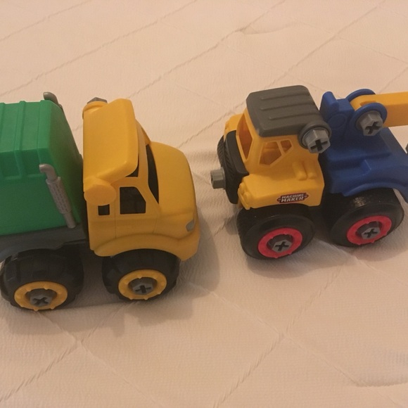 Yellow and Blue Construction Trucks - Picture 2 of 4